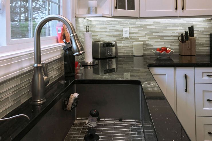 Modern Kitchen Sink and Faucet remodel inYardley, PA
