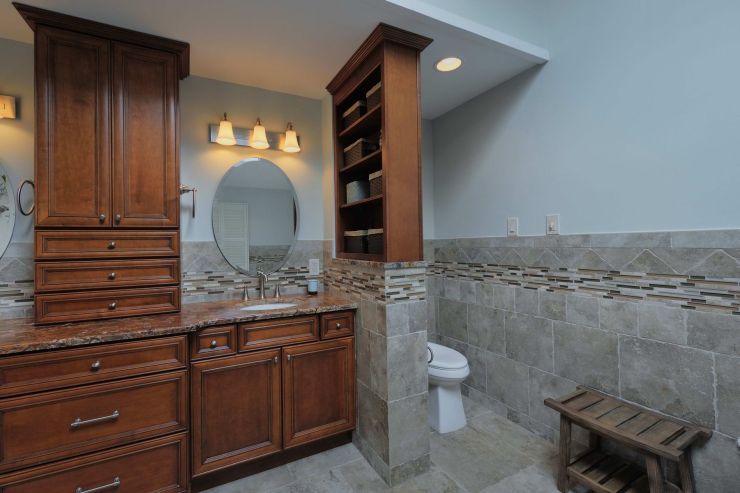 Bathroom Tile Flooring Remodel in Doylestown