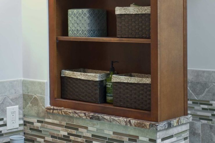 Bathroom Shelving Remodel in Doylestown, PA