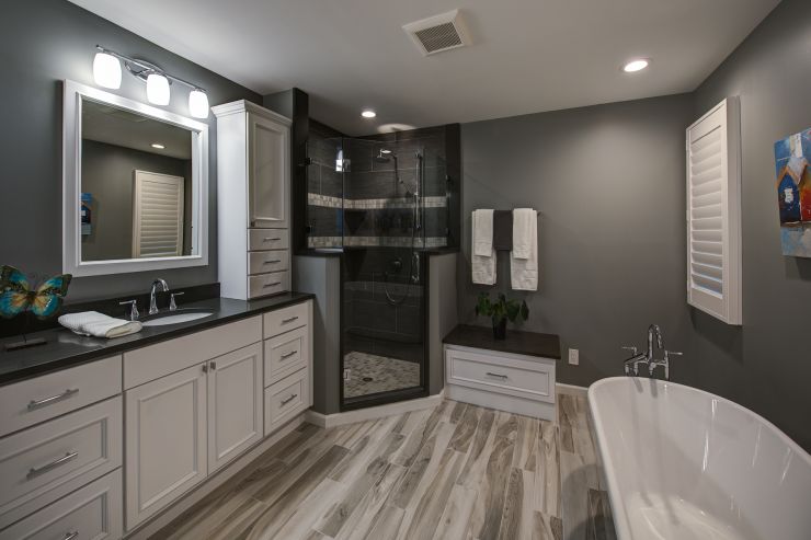 Modern Bathroom Remodeling project in Churchville, PA