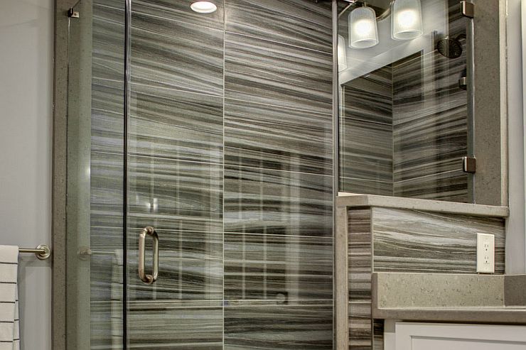 Krea Black shower Walls in Newtown, PA
