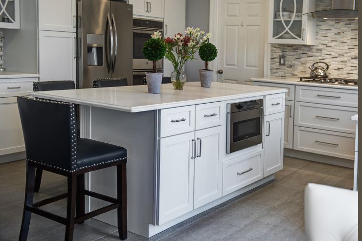 Kitchen tile and countertops remodel in Langhorne, PA